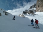 Descente de la Vallee Blanche de l'aiguille du Midi à Chamonix Mont-Blanc